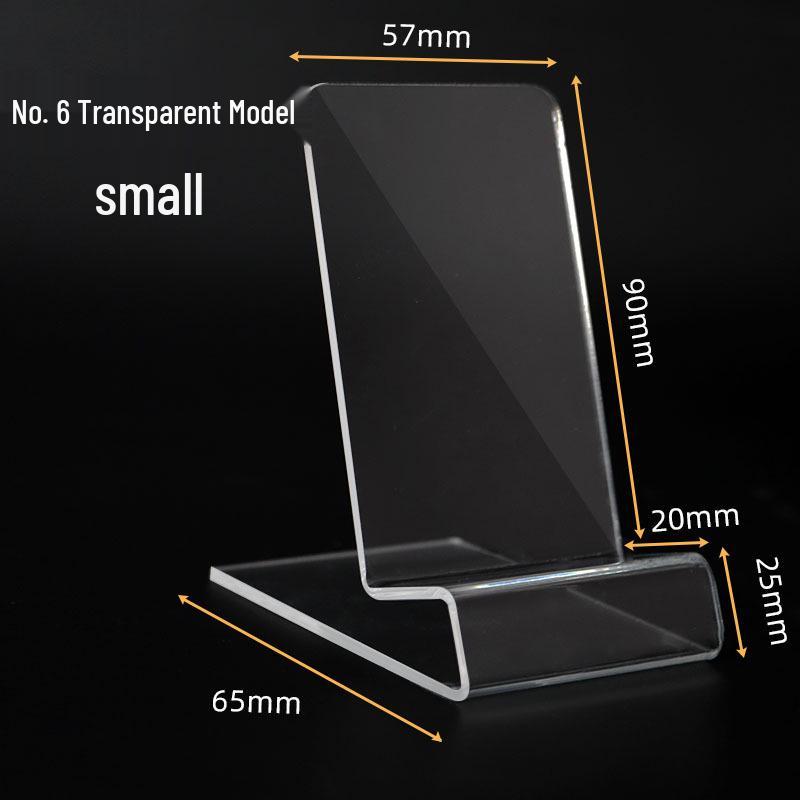 Akrylowy Stojak na Telefon - Kreatywny Wystrój Akademika Przezroczysty Wyświetlacz