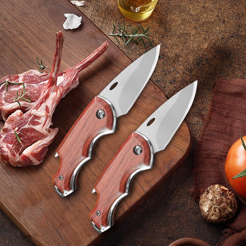 Handmade Forged Folding Boning Knife Stainless Steel Butcher Meat Fruit Fish BBQ Cutting Knife EDC Portable Pocket Knife