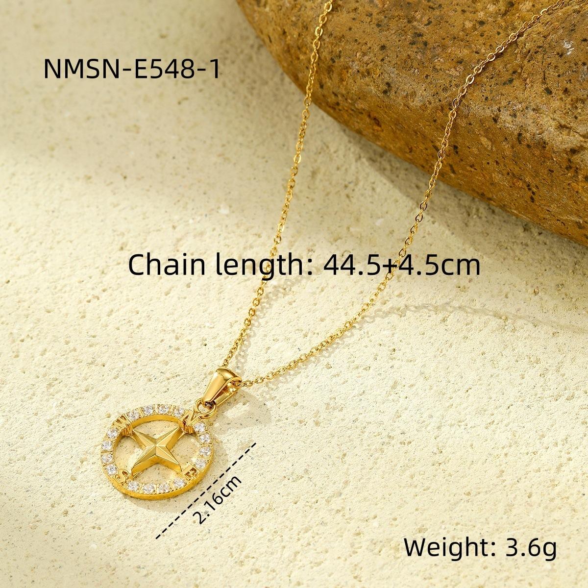 GEMCHIC Women s Compass Pendant Necklace Vintage Stylish Sailor Anchor Chain Choker