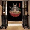 Nordic Door Partition  Kitchen Snack Shop Restaurant CurtainJapanese Sushi Dharma Fish Door Curtain Printing Bedroom Window