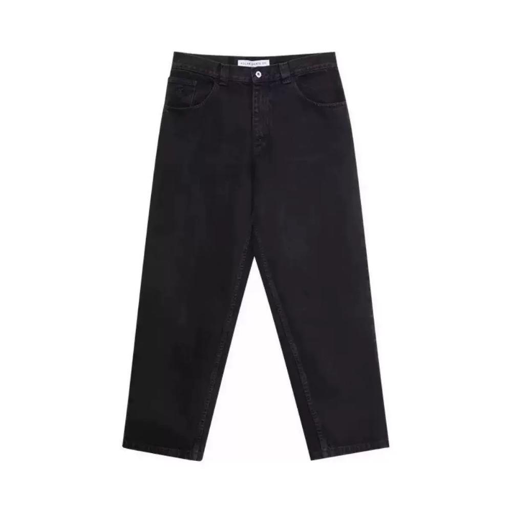 Streetwear Jeans Black Straight Leg Casual Denim Pants High Street Style