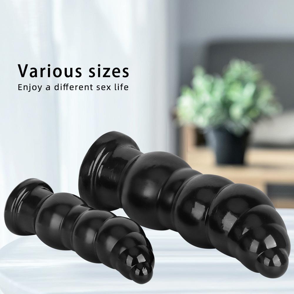 PVC velké anální zátky Masturbátor Dildo Fisting Sexuální hračky Big Dick Popruh na penis BDSM