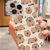 Cartoon Dog Head Clear Anti-Drop Case for iPhone 14/15/16/17 Pro Max Series