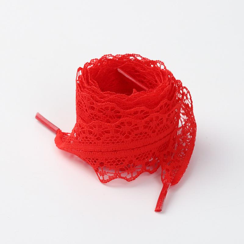 1 Pair Soft Silk Lace Shoelaces, Colorful Flat DIY Shoe Straps, Ballet Style for Sneakers  Elegant Trim