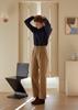 JUNECI Side Line Cotton Pants (Beige)