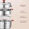 ASD 30cm 2-Tier 304 Stainless Steel Steamer Pot