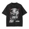 T-shirt da Uomo Anime DEATH NOTE Yagami Light L·Lawliet MisaMisa Lavata Manga Oversize Y2k T-shirt Cotone T-shirt Harajuku Maschile