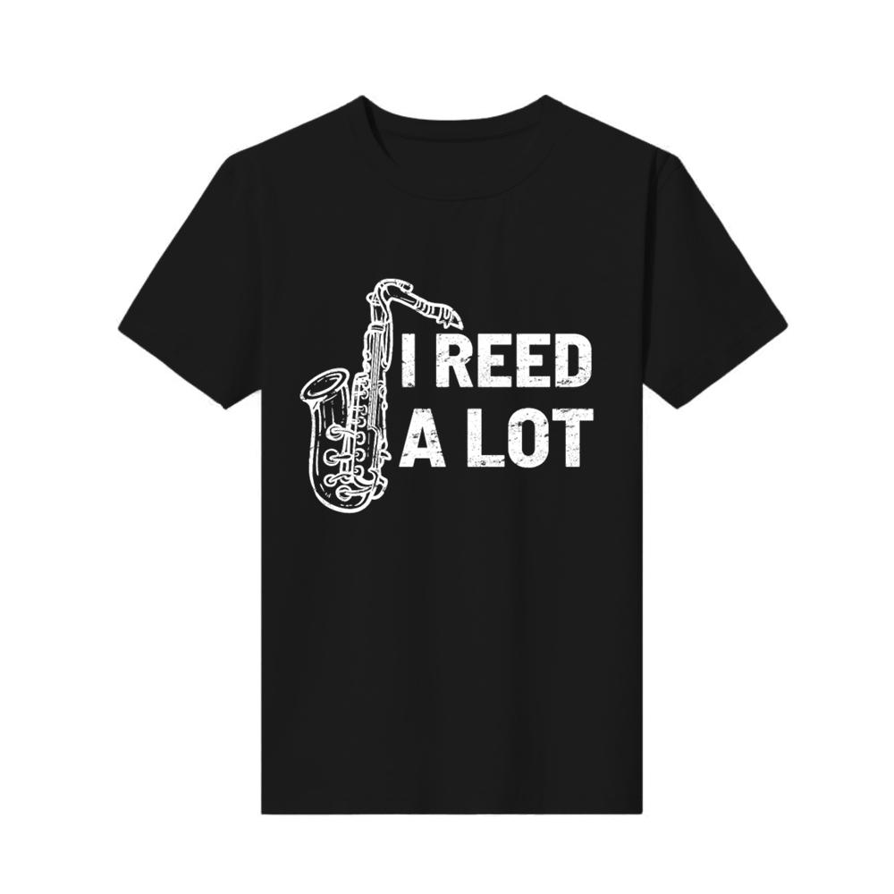 

футболка з круглим вирізом і принтом, саксофон, саксофон, чоловічий топ, виготовлений на замовлення, з короткими рукавами, бавовняна мода 3XL чорний