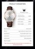 OLEVS Top Original Quartz Watches for Men Simplicity Dual Calendar Large Dial Leather Strap Waterproof Luminous Men's Wristwatch