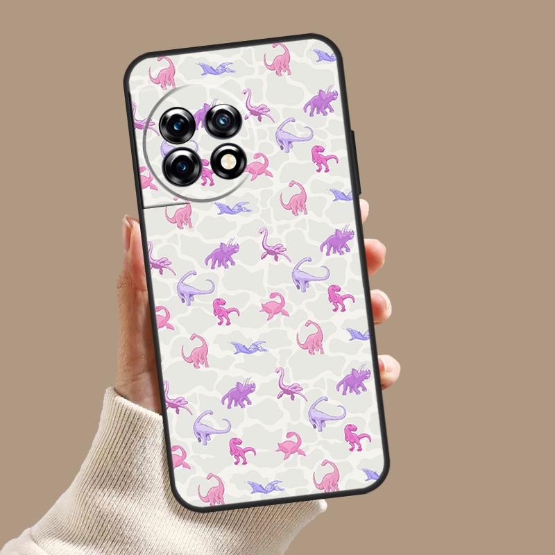 Dinosaur Collage Case For OnePlus Nord 5 CE 3 4 Lite N20 N30 OnePlus 15 13 12 11 10T 13T 13R 8 9 10 Pro Cover