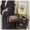 Retro Style Faux Leather Square Shoulder Bag Large Capacity Crossbody Purse for Women KTB
