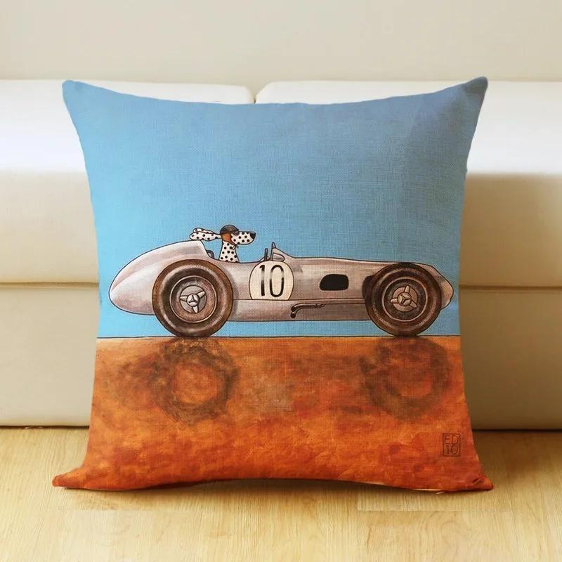 Cartoon Dog Pet Animal Print Sofa Cushion Cover Pillowcase Home Decor Party Car Bedding