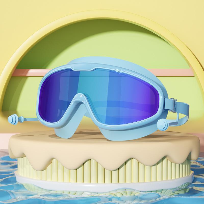 

Очки для плавания для детей 2–16 лет, молодежные очки для плавания с широким обзором, без утечек, противотуманные, кристально чистая вода для плавания в бассейне