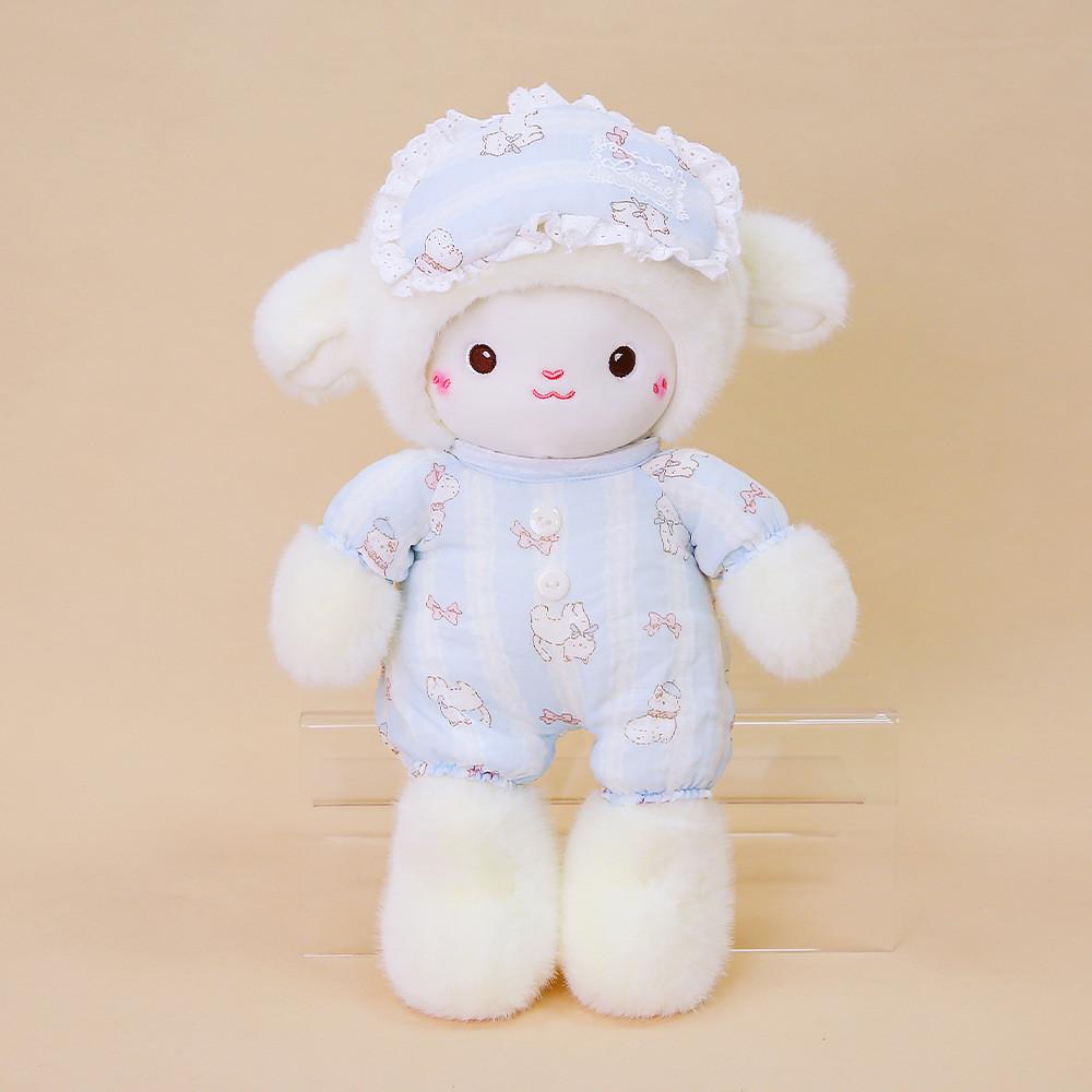 

Tober Cute Sheep Plush Toy With Soft Polyester Filling For Kid And Gift Giving 33cm світло-синій колір