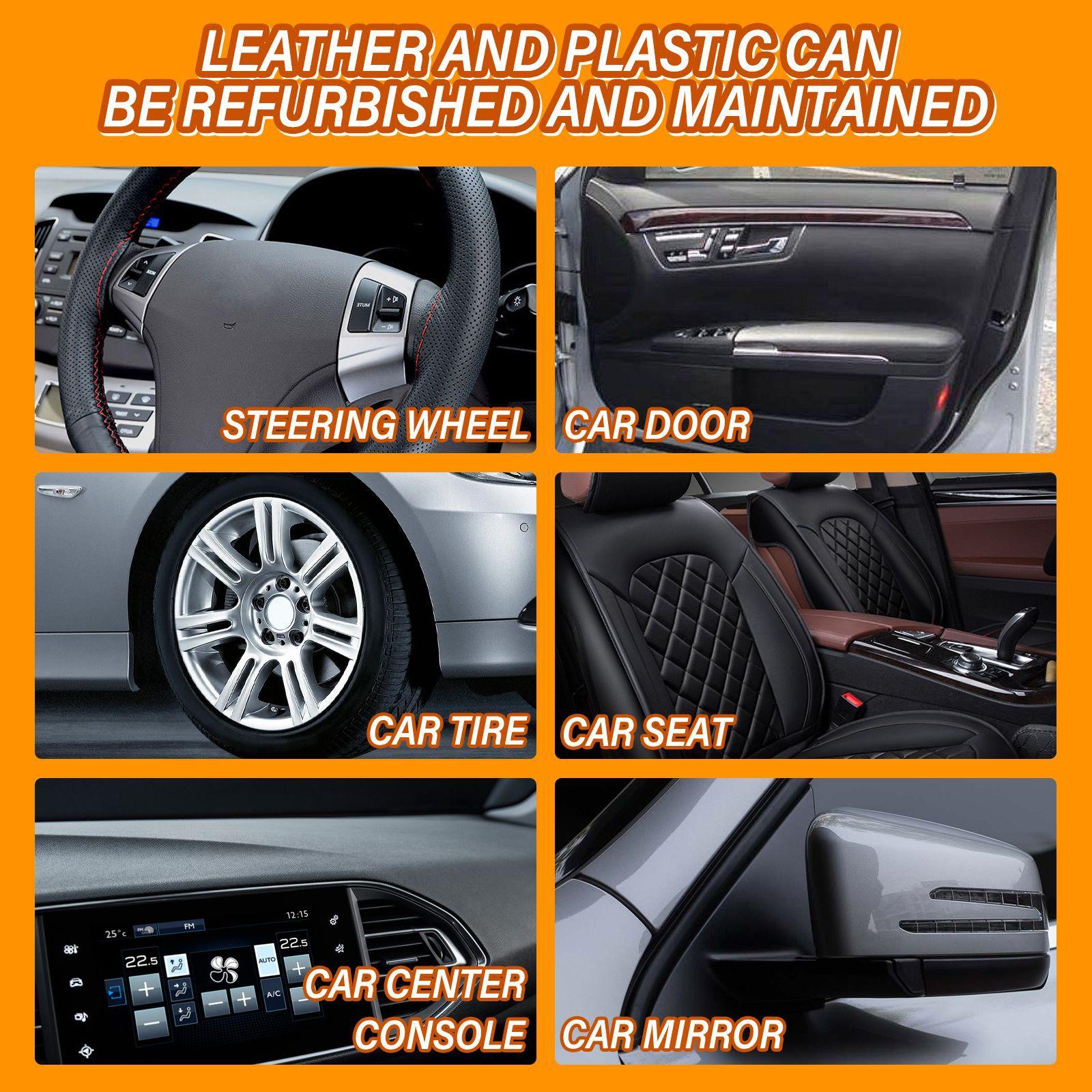 Воск для ремонта и ухода за кожей Диван Сиденье Кожаный салон Пластиковая приборная — фото 4