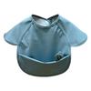 Baby Kids Waterproof Bibs Cute Rabbit Ears Decor Anti-dirty Apron Cover Smock for Saliva Eating Feeding Baking Art Painting