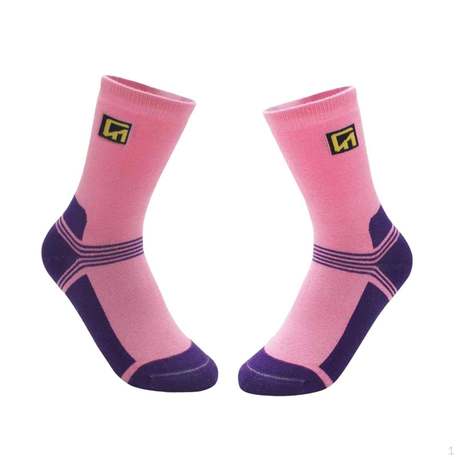 Children s Elastic Sports Socks, Breathable And Knee-high, Ideal for Roller Skating pink_L