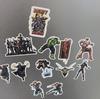 52Pcs Marvel Superhero Stickers, Captain America & Iron Man Waterproof Decals, DIY for Luggage, Phone, Tablet, Laptop, Water Bottle
