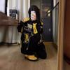 Mens Casual Cotton Jacket Street Style Oversized Loose Fit Embroidered Hoodless Outerwear