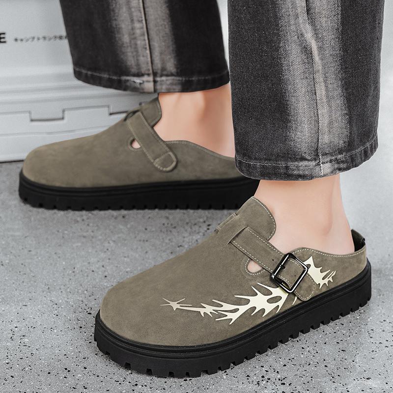 Fashion CYYTL Men Summer Slippers Casual Outdoor Shoes Breathable Sneakers Walking Hiking Loafers Luxury Designer Comfort Slides Fashion