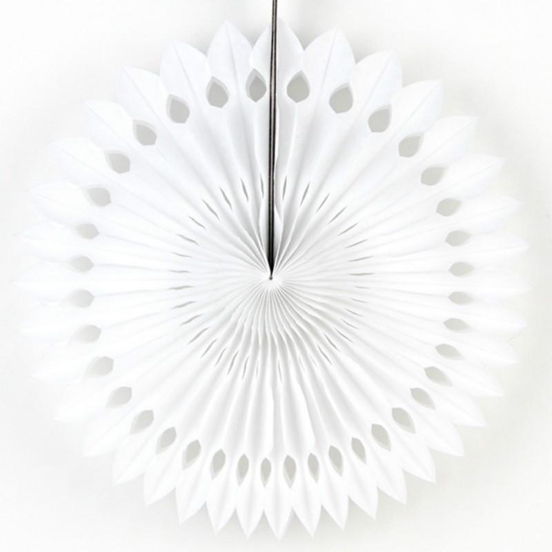 5pcs 25cm Tissue Paper Cut-out Paper Fans Pinwheels Hanging Flower Paper Crafts for Showers