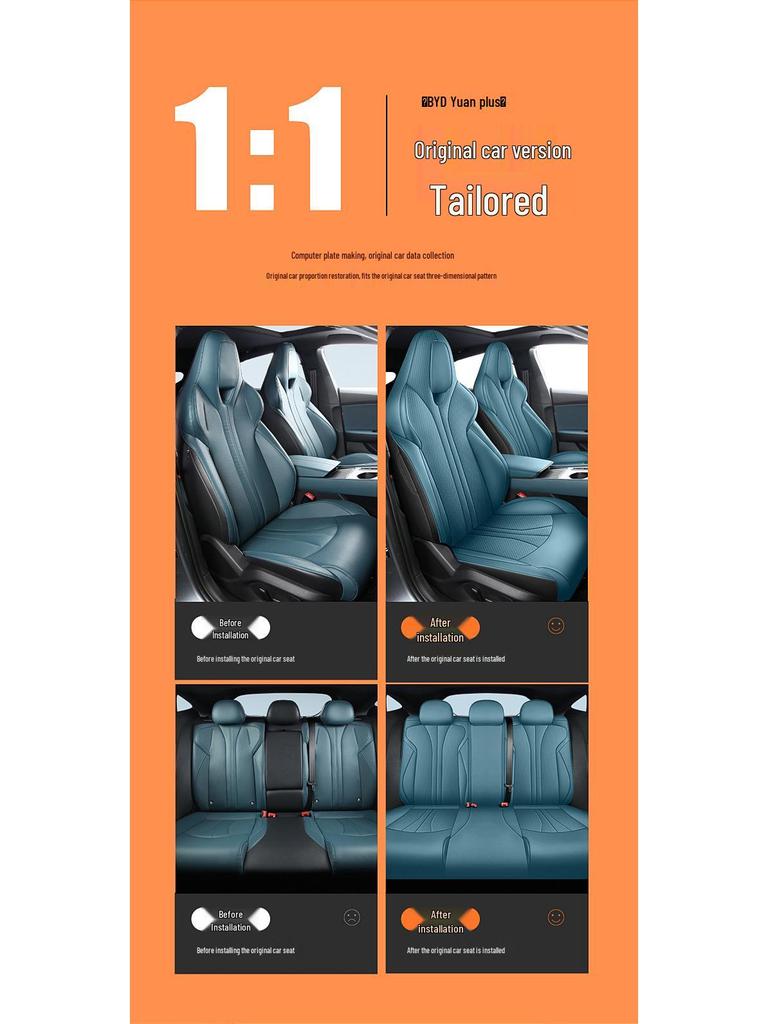 MG7 Full Wrap Leather Seat Cushion Cover - Universal for All Seasons