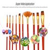 10pcs Paint Brushes Set Kit Artist Paintbrush Multiple Mediums Brushes with Nylon Hair for Artist