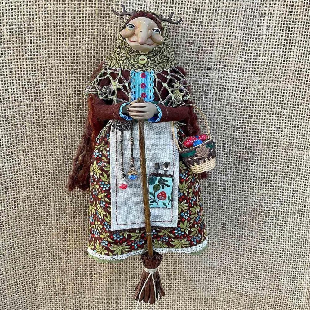 Kitchen Witch Doll Handmade Kitchen Witch Doll for Good Luck Enchanting Good Luck Charm Cooking Dolls