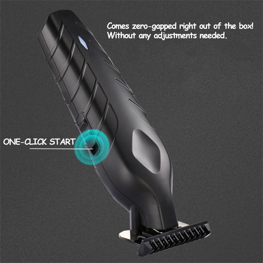 Professional Hair Clipper 0mm Zero Gapped Carving Clipper Men's Cordless Hair Trimmer Electric Hair Cutting Machine