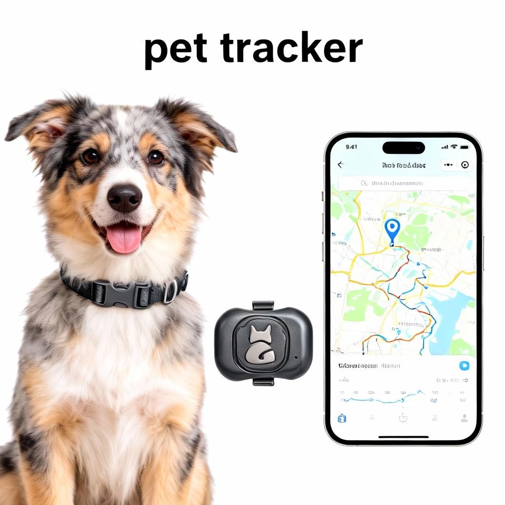 GPS Pet Tracker Dog Collar - Waterproof GPS Positioning and Smart Activity Tracker with Unlimited Range