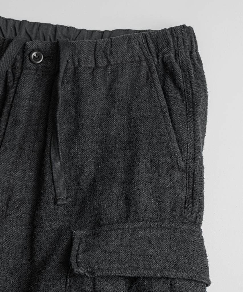 Bihebieo Dyed Slub R/C Field Pants Anthracite