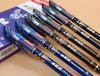 3176 Transparent Erasable Gel Pen - 0.38mm Blue, Red & Black Ink, for Office and Student Use