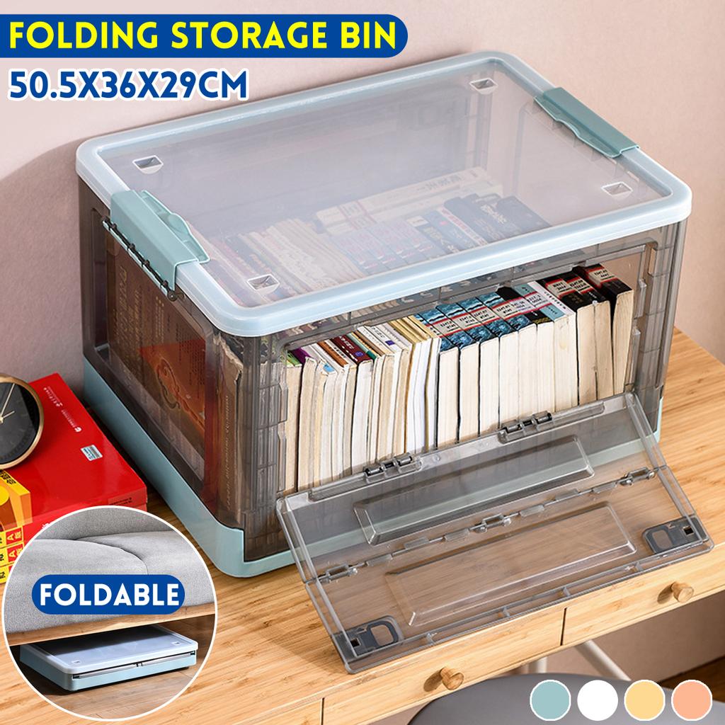 Multi-purpose Folding Storage Box Double Door Large-capacity Packing Toys Clothes Books Organizer With Cover
