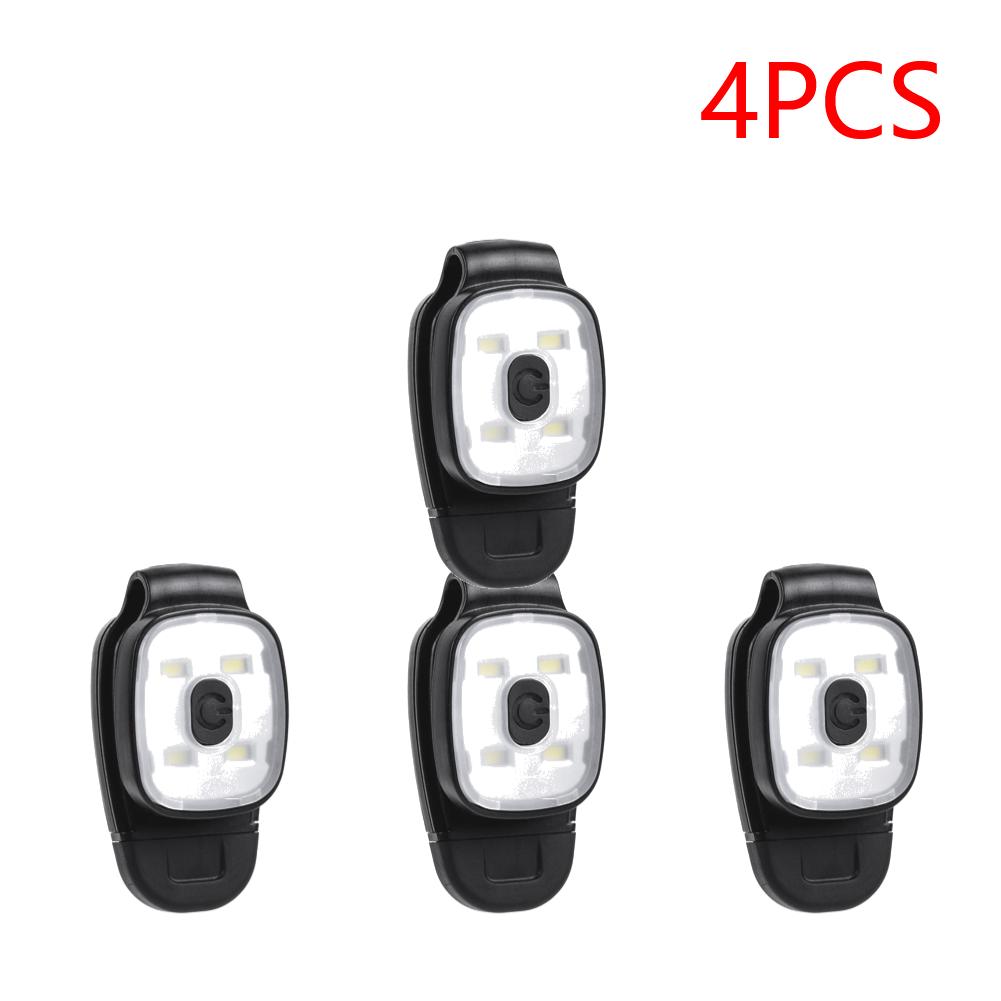 2-10PCS LED Clip Flashlight USB Charging LED Running Lights Multifunction Lightweight Warning Lights for Night Walking Fishing
