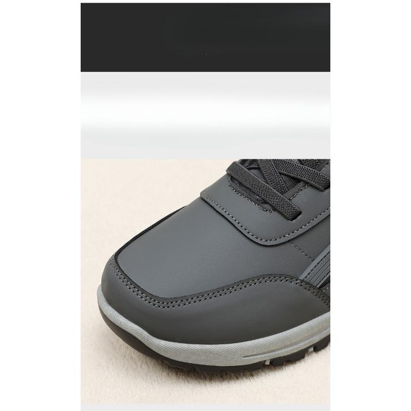 Men's Cotton Shoes, Plus-size Men's Boots, Fleece Cotton Boots, Velcro Walking Shoes, Warm Snow Boots