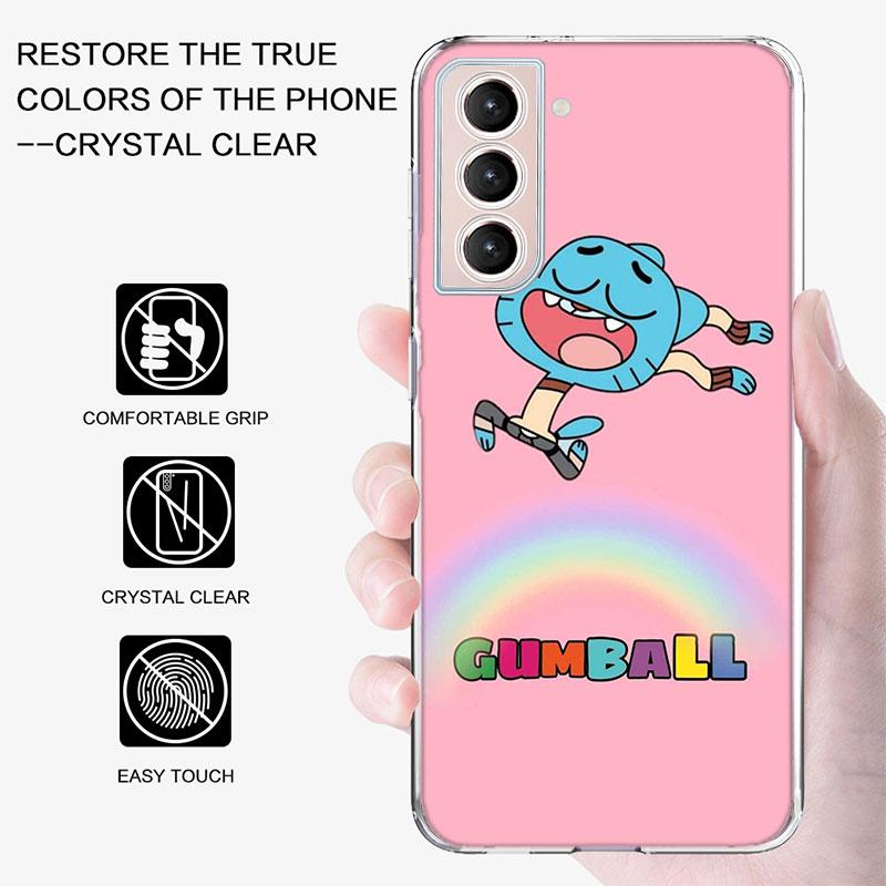 Cartoon The Amazing World of Gumball Phone Case For Samsung Galaxy S25 Edge S24 S23 FE S21 S20 S10 Plus S22 S26 Ultra Cover Clea