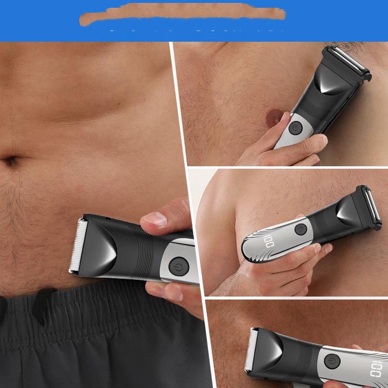 New multi-function 2 in 1 men's body hair trimmer privates armpit multi-function shaving knife private hair clipper hair clipper