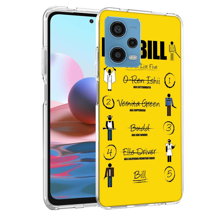 Kill Bill Handyhülle Für Redmi Note 13 12 14 15 Pro Plus 13R 11 11T 11E 11S 10 Pro 10S 9 9S Hülle Handy Klar TPU Capa Cases Shoc