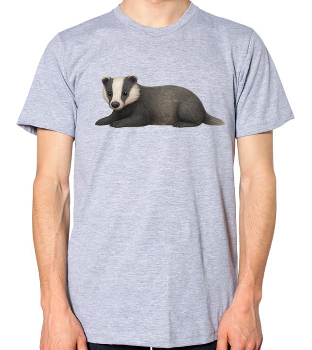 Badger Laying Unisex T-Shirt S разноцветный