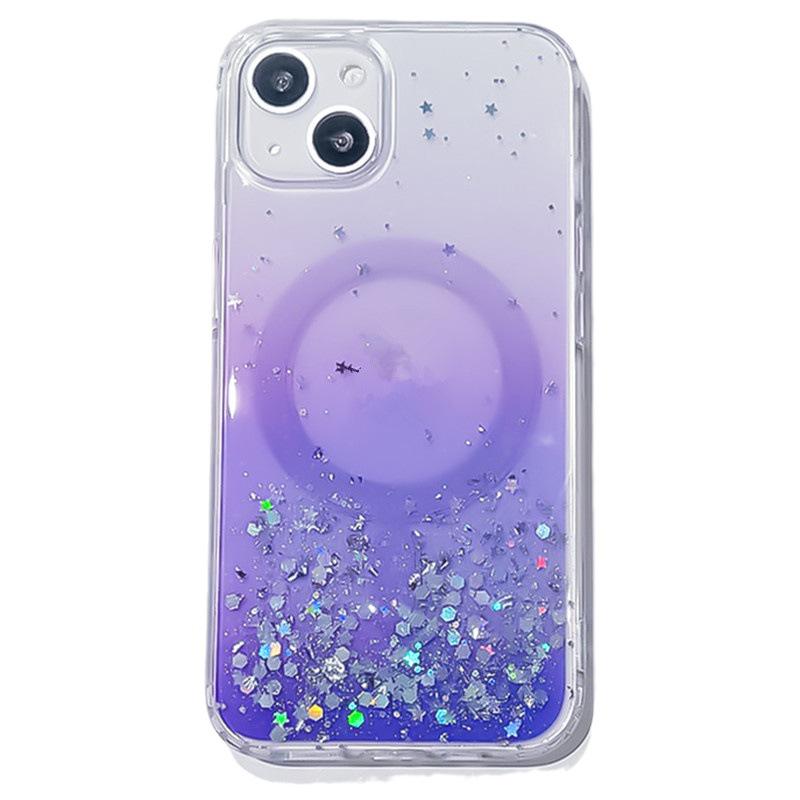 iPhone 17 Case: Epoxy, Glitter, Magnetic - Compatible with iPhone 11, 12, 13 Pro Max, 14, and 15 Gradient Styles