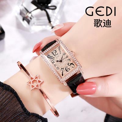 Diamond Belt Watch Women'S Square Retro Trendy Wrist Watch Women'S Watch