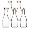5 X 300ml Clear Glass Water Bottles, Storage & Refill Containers, Made In Japan, GLASS BOTTLE SA300PGFG5