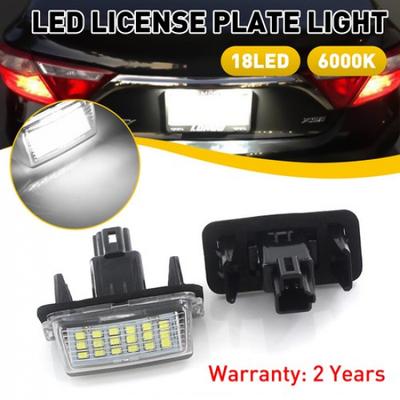 2X Plate LED Lamp License Light For 6000K White Canbus Camry 2012-2017 Toyota