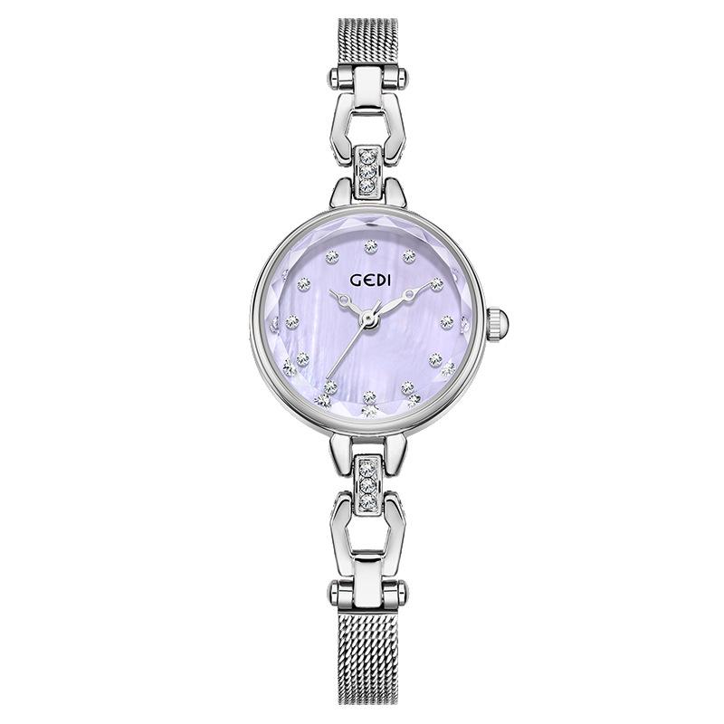 Light Luxury Bracelet Watch, High-End Fritillary Plate Quartz Watch, Women'S Small Stainless Steel With Waterproof Watch