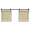 Sliding Cabinet Door Kit 122 Cm Carbon Steel