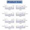 A96I-9Stk T-Shirt Lineal Guide Zum Zentrieren Vinyl, Transparent V-Ausschnitt/Rund PVC-Lineal Zum Ausrichten, Hitzepresse