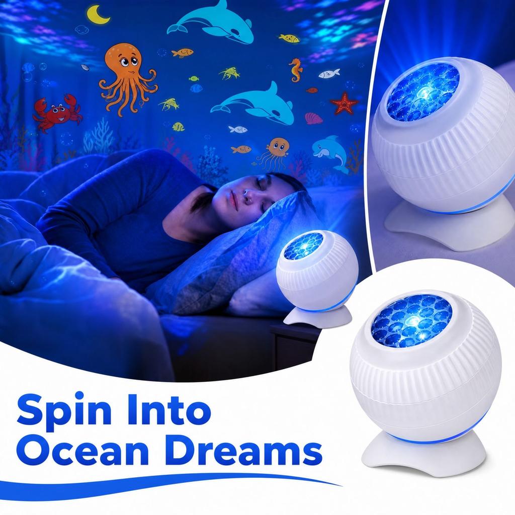 Rotating Projection Light with Effect for Home Decor and Party
