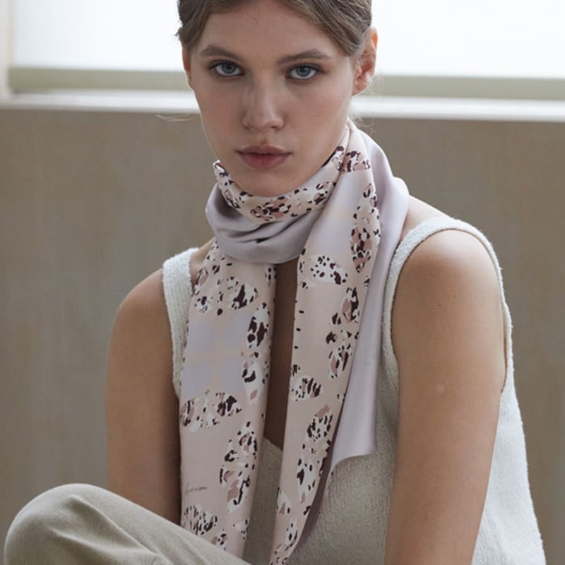 ANA MAISON Bonita memoria Long Petit Twill Scarf [PMLTS-1415]