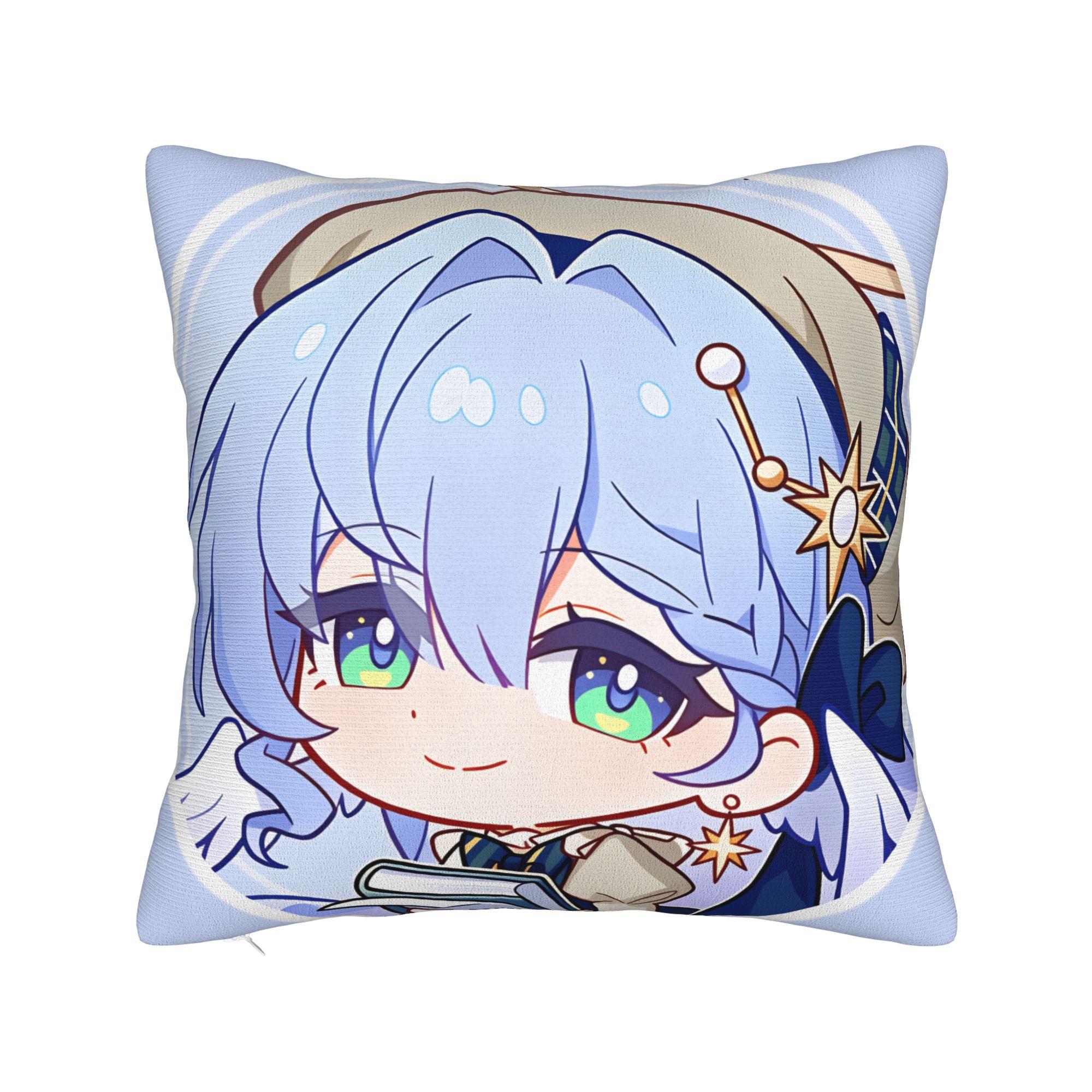 Наволочка Honkai Star Rail Смешная наволочка для офиса, автомобиля, домашнего декора, квадратные наволочки, подарок 12x12Inch