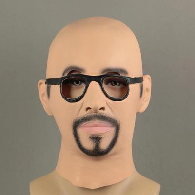 Realistic Male Mask, Latex Face Mask for Bald Men